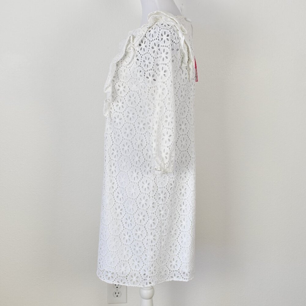 Lilly Pulitzer Primm Sand Dollar Eyelet Shift Dress White NEW - M - Picture 7 of 13